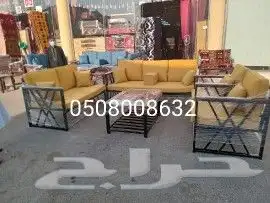 كراسي حديد جلسات خارجيه مراكيز احواش استراحات 8