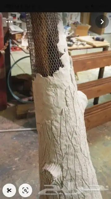 نحت بالاسمنت والخلطه. شلالات مياه. اشجار. احجار .طوب .صخور 6