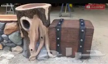 نحت بالاسمنت والخلطه. شلالات مياه. اشجار. احجار .طوب .صخور 0