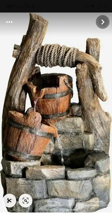 نحت بالاسمنت والخلطه. شلالات مياه. اشجار. احجار .طوب .صخور 5