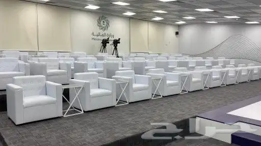 تأجير طاولات وكراسي وكنب وزل وسماعات ومكيفات ومخيمات وقهوجين 2