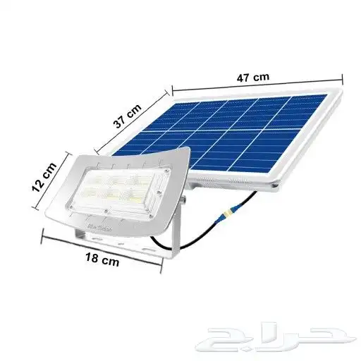 كشاف قوي جدا على الطاقة الشمسية 2400 شمعه بضمان 5 سنوات 0