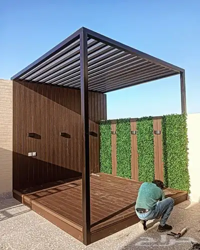 عشب صناعي واجمل الدريكورات الخارجيه في جميع البلدان السعوديه 5