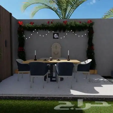 تصميم جلسه لاند سكيب 3d بأقل تكلفه 1