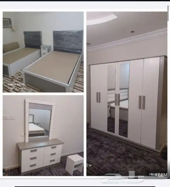 غرف نوم نفرين جديده 1800 ريال 26