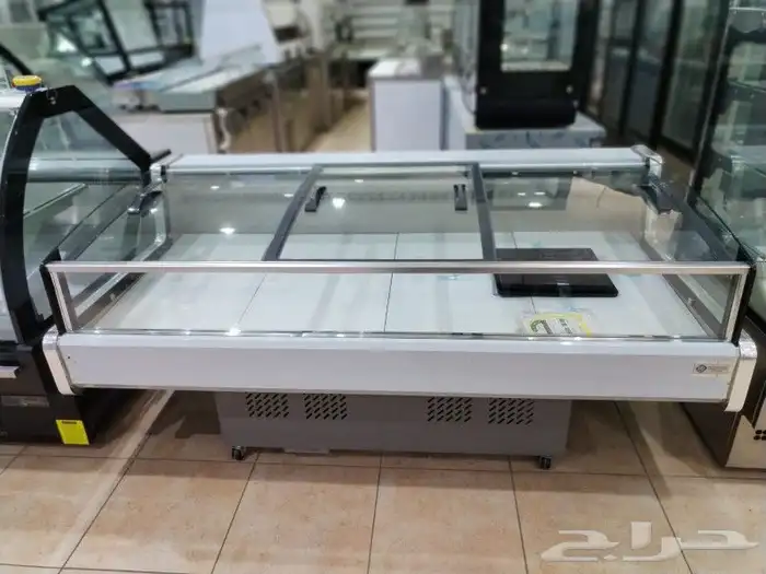 ثلاجات عرض لحوم طازجة باب سحاب زجاج 7