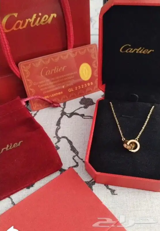 سلاسل كارتير مطلي ذهب عيار 21 بسعر 99 6
