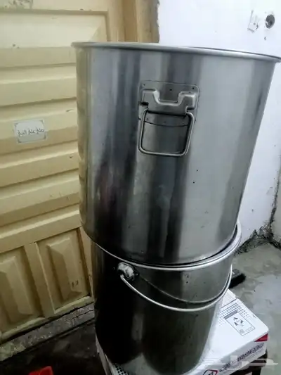 3سطل أستيل محمل 2كبير 1صغير 2