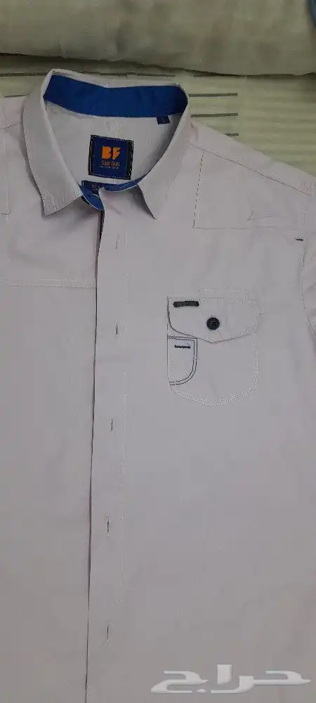 قميص بنكي في ازرق استعمال ساعه فقط اللبيع بسب اختلاف المقاسو 2