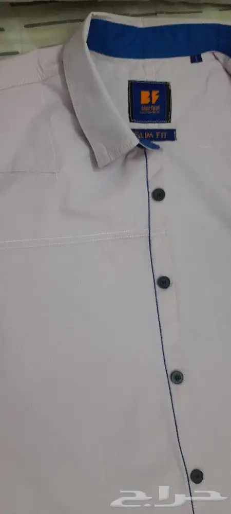قميص بنكي في ازرق استعمال ساعه فقط اللبيع بسب اختلاف المقاسو 7