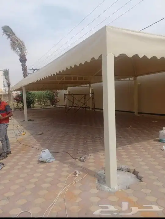 مظلات مواقف سيارات مجالس قزاز مجالس سندويتش بلن معزول 2