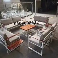 كراسي حديد خارجية جلسات مراكيز احواش استراحات شاليهات كراسي 6
