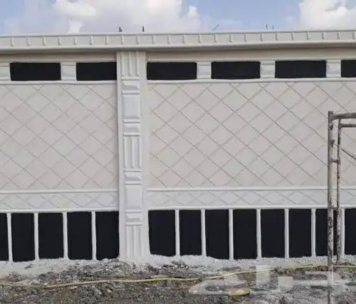 ديكورات خارجية مكونة من بطحاء الرياض عدات اشكال والانوان 1