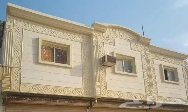 ديكورات خارجية مكونة من بطحاء الرياض عدات اشكال والانوان 3