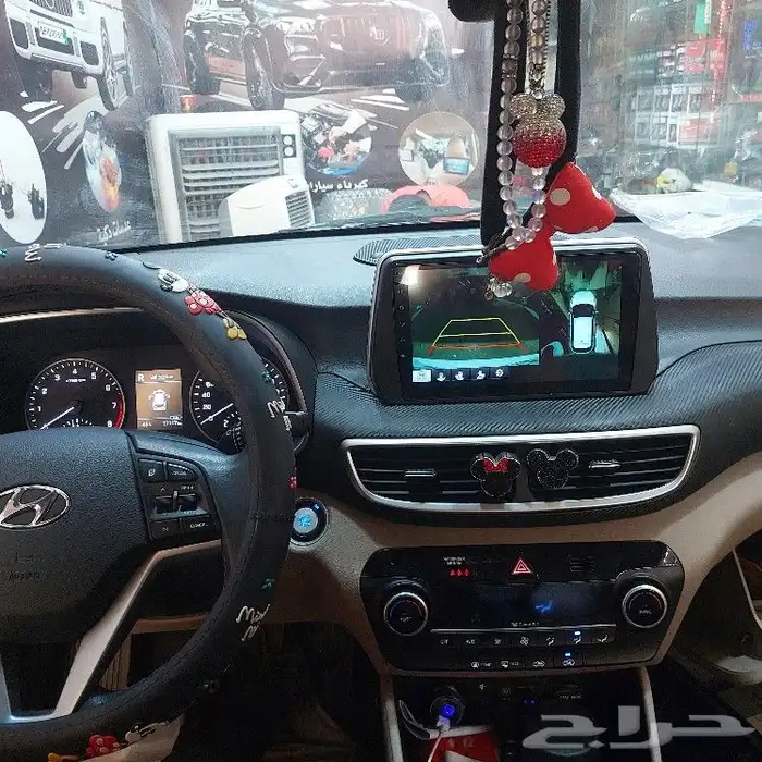 شاشه توسان 2019 فل كامل مع تشغيل 4كاميرات الوكاله 2