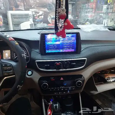شاشه توسان 2019 فل كامل مع تشغيل 4كاميرات الوكاله 7