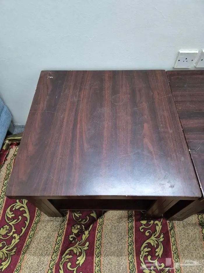 طاولتين خشبية خدمة او ضيافة 0