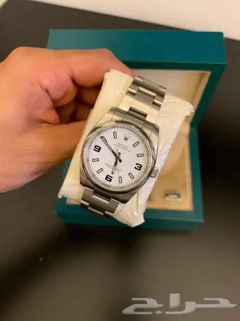 رولكس باربتشوال ابيض مقاس 34 0