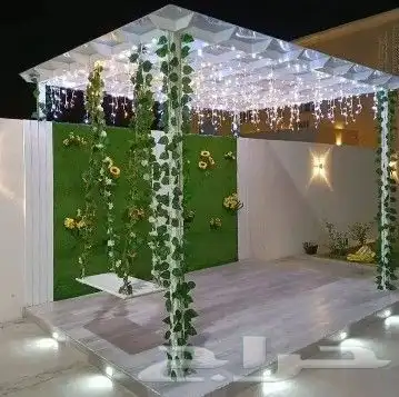 مظلات حدائق مظلات سيارات مظلات مواقف سواتر شرائح سواتر خشبي. 0