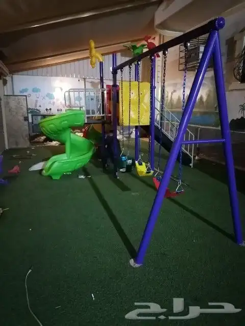 مراجيح زحاليق العاب نطاطات ترامبولين كراسي واحصنة برامة 35