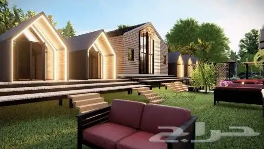 تصميم 3d مزرعة وكافيه خارجي 7