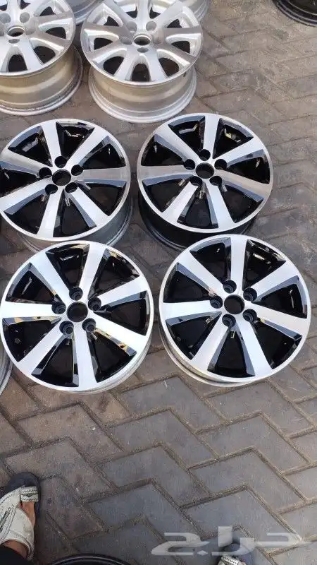 جنوط كورولا كروم الأصلي وكاله موديل 2013 مقاس 15 0