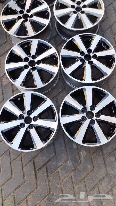 جنوط كورولا كروم الأصلي وكاله موديل 2013 مقاس 15 1