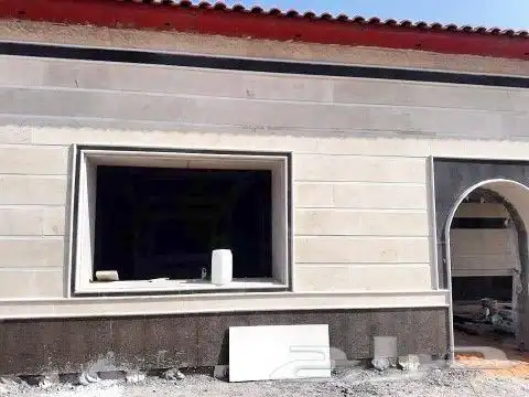 مقاول حجر رياض ابيض نساح حجرطبيعي واجهات خارجية ديكورات حجر 27