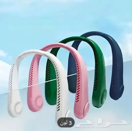 مروحة الرقبة المحمولة في الصيف الحار 0