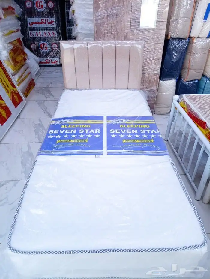 سراير حديد وبكس خشب مراتب ومفارش وبطانيات 0