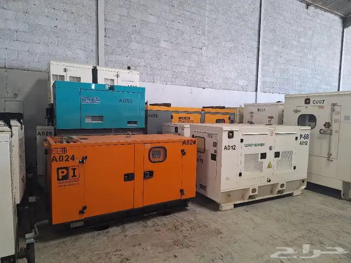 ايجار مولدات كهرباء جميع المقاسات و تور لايت 3