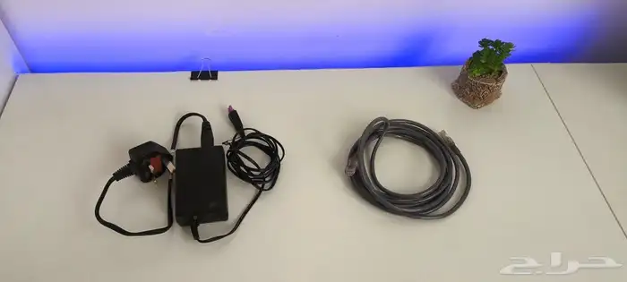 طابعة حبر HP مع سكانر .وسلك انترنت جديد وسلك الكهرباء 4