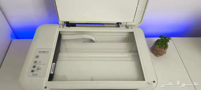 طابعة حبر HP مع سكانر .وسلك انترنت جديد وسلك الكهرباء 3
