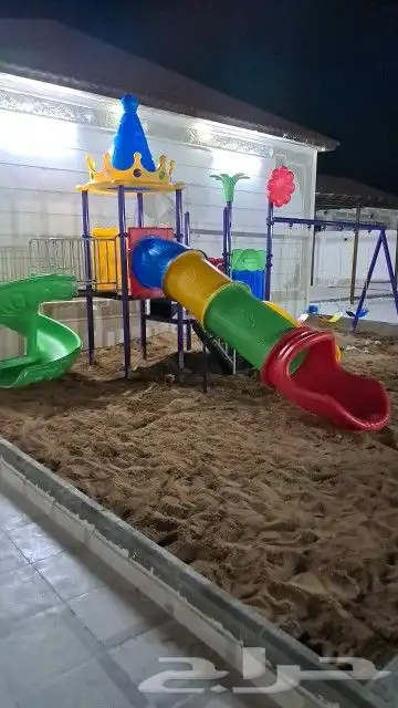 العاب متعددة 3ب1 تنس هوكي بلياردو والعاب اطفال مراجيح زحاليق 3
