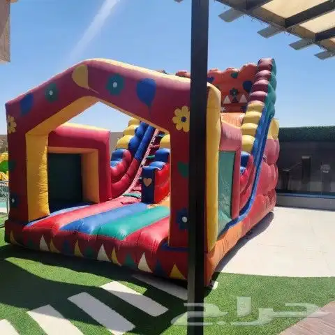 ايجار يومي ملعب صابوني زحليق نطيطات جده 4