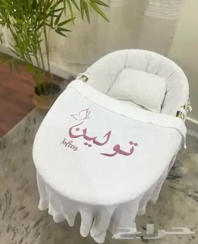 شيال اطفال تطريز الاسم حسب الطلب بطانيه مواليد ناعمه ومريحه 0