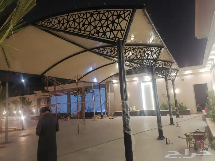 مظلات سواتر مجالس سقوف بنل مستودعات هناجر توريد وتركيب 4