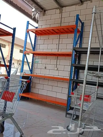 بيع جميع انواع رفوف سوبر ماركت والمستودعات وكروم وكاشيرات 1