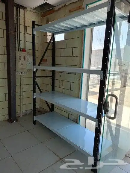 بيع جميع انواع رفوف سوبر ماركت والمستودعات وكروم وكاشيرات 0
