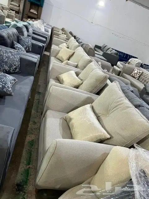 كنب جديد جاهز حرف ال و7نفر بأسعار مناسبة شامل التوصيل 27