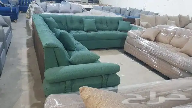 كنب جديد جاهز حرف ال و7نفر بأسعار مناسبة شامل التوصيل 21