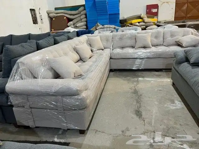 كنب جديد جاهز حرف ال و7نفر بأسعار مناسبة شامل التوصيل 16