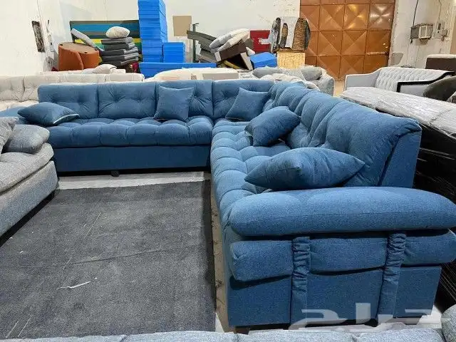 كنب جديد جاهز حرف ال و7نفر بأسعار مناسبة شامل التوصيل 19