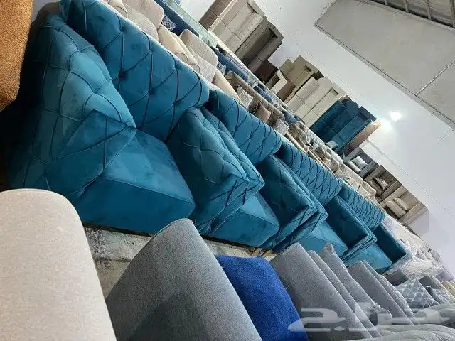 كنب جديد جاهز حرف ال و7نفر بأسعار مناسبة شامل التوصيل 38