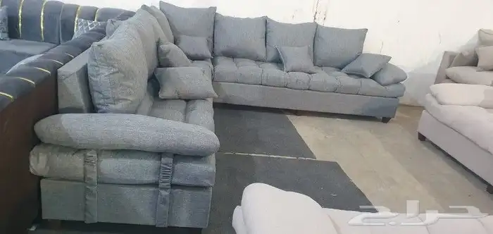 كنب جديد جاهز حرف ال و7نفر بأسعار مناسبة شامل التوصيل 33