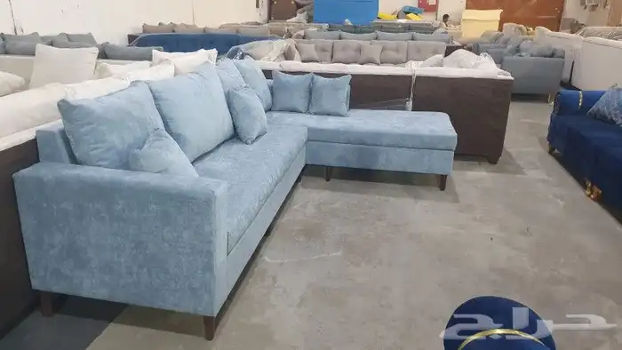 كنب جديد جاهز حرف ال و7نفر بأسعار مناسبة شامل التوصيل 23