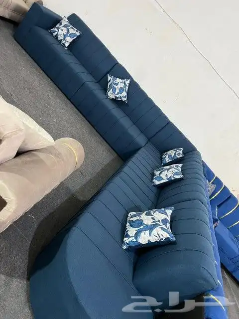 كنب جديد جاهز حرف ال و7نفر شامل التوصيل 17