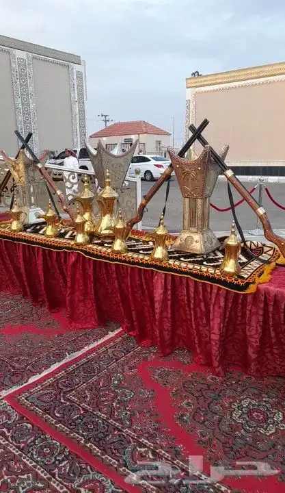 تاجير لكل المناسبات والحفلات قهوجيين صبابين فرشات كراسي 0