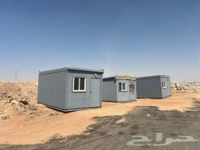غرفة بركس كرفان بيت جاهز 3 في 6 مع دورت مياه 1