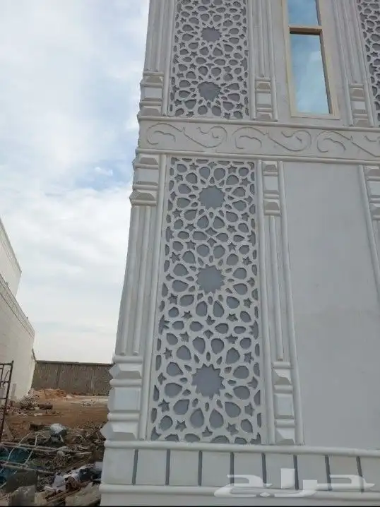 لياسه ملونه بطحاء الرياض اسمنت ابيض تلييس ملون ديكورات خارجي 26